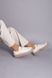 Лофери жіночі шкіряні молочного кольору зі шнурками, 39, 25.5