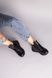 Кросівки жіночі шкіра флотар чорного кольору на байці, 40, 26
