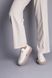 Лоферы женские кожаные молочного цвета со шнурками, 39, 25.5