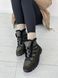 Ботинки женские кожа флотар цвета хаки с вставкой замши зимние, 40, 26