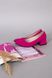 Туфлі човники жіночі замшеві кольору фуксії, 38, 24.5-25