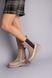 Черевики жіночі замшеві бежеві з шкіряною вставкою бежевого кольору демісезонні, 36, 23.5