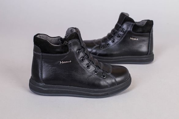 Зимние черные кожаные ботиночки, 39, 33, 22