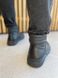 Ботинки мужские кожаные черного цвета на меху, 45, 30.5