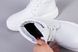 Черевики жіночі шкіряні білі на шнурках демісезонні, 40, 26