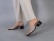 Шлапенцы женские кожаные бежевые на каблуке 3.5 см, 36, 23.5