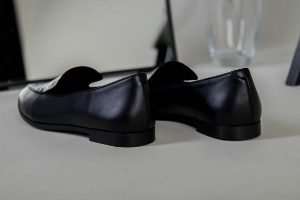 Туфли женские кожаные черные, 40, 26