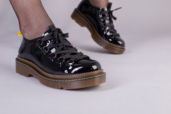 Женские черные лаковые туфли, 40, 26