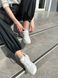 Кросівки жіночі шкіра флотар білого кольору з перфорацією на товстій підошві, 36, 23.5