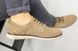 Чоловічі бежеві замшеві туфлі на шнурках, 45, 30