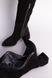 Ботфорты женские замшевые черные с обтянутым каблуком, 41, 27