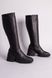 Сапоги женские кожаные черные на небольшом каблуке, 40, 26