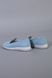 Туфлі жіночі замшеві блакитного кольору на низькому ходу, 40, 26