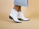 Ботинки женские кожаные белые на небольшом каблуке демисезонные, 35, 23