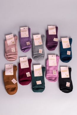 Шкарпетки жіночі вовна лами фіолетові
