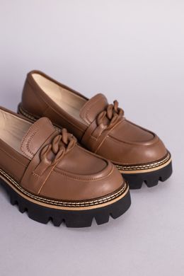 Туфли женские кожаные коричневого цвета, 36, 24