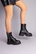 Ботинки женские кожаные черные с замками демисезонные, 40, 25.5