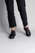 Кроссовки женские кожаные черные с замшевой вставкой, 41, 27