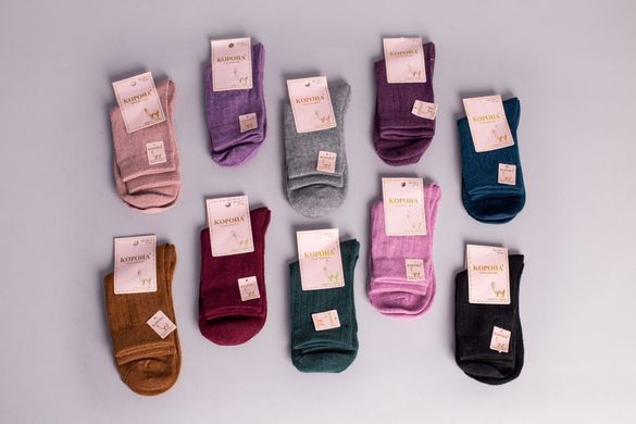 Шкарпетки жіночі вовна лами фіолетові