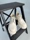 Туфли женские кожаные бежевые на шнурках, 36, 23.5