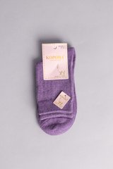 Шкарпетки жіночі вовна лами бузкові