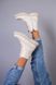 Ботинки женские кожаные бежевые, на шнурках и с замком, зимние, 36, 23.5