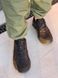Кроссовки мужские кожаные черные с текстильной сеткой, 41, 27