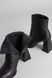 Ботинки женские кожаные черные на каблуке демисезонные, 40, 26