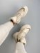 Ботинки женские кожаные молочного цвета зимние, 40, 26