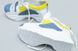 Белые кожаные кроссовки для девочки с голубыми и желтыми вставками, 39, 25