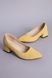 Туфлі човники жіночі замшеві жовтого кольору, 36, 23.5