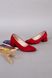 Туфлі човники жіночі замшеві червоного кольору, 36, 23.5