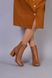 Ботинки женские кожаные карамельного цвета демисезонные, 40, 26-26.5