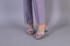Шлепанцы женские кожаные цвет лаванда и пудра на каблуке, 41, 27