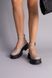 Туфли женские кожаные бежевые на массивной подошве, 35, 23.5