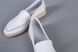 Туфлі жіночі шкіряні білого кольору на низькому ходу, 36, 24