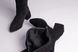 Ботфорты женские замшевые черного цвета с обтянутым каблуком зимние, 41, 26.5