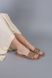 Шлепанцы женские кожаные цвет светлой карамели с косичкой, 36, 24.5