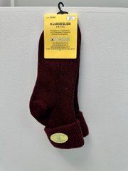 Шкарпетки жіночі вовняні бордового кольору