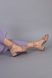 Босоніжки жіночі велюрові бежевого кольору на підборах, 41, 27