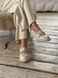 Туфли женские кожаные молочного цвета, 35, 23