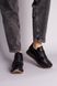 Кроссовки женские кожаные черные с лаковыми и замшевыми вставками, 34, 22