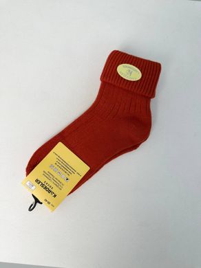 Шкарпетки жіночі вовняні помаранчевого кольору