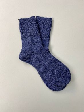 Шкарпетки жіночі вовняні синього кольору