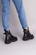 Ботинки женские кожаные черного цвета на байке, 36, 23.5