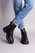 Ботинки женские кожаные черного цвета на байке, 36, 23.5