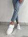 Туфлі жіночі шкіряні білого кольору на шнурках, 36, 23