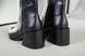 Ботильоны женские кожаные черные с расклешенным каблуком демисезонные, 41, 27
