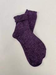 Носки женские шерстяные фиолетового цвета