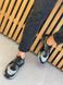 Кросівки чоловічі шкіряні кольору хакі з чорними вставками нубуку, 45, 30